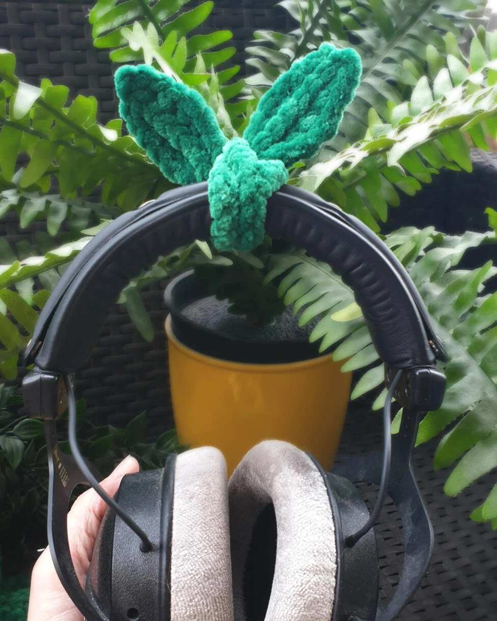 Feuille en crochet faite main